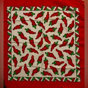☘️ Bandana 17x16.5” Chili Peppers